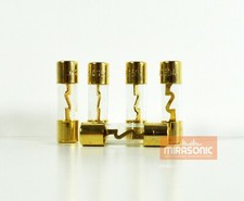 Mirasonic High Quality Gold Plated AGU Glass Fuse 50A (50 AMP) 5 Pack