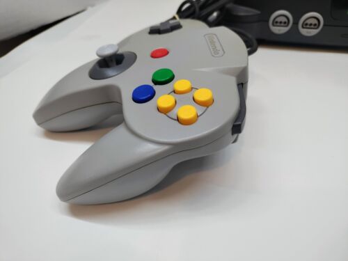 Pacchetto console di gioco di sistema Nintendo 64 N64 con controller e cavi testati dall'OEM - Foto 12 di 16