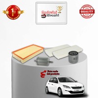 Kit Wartung 4 Filter Peugeot 308 II 1.2 THP 96KW 131CV Ab 2013