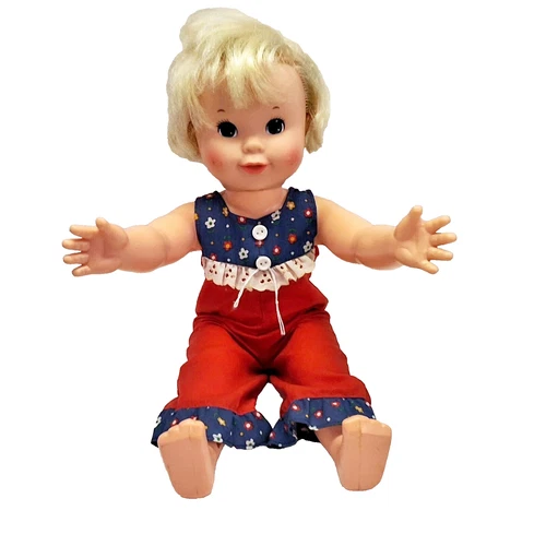 Vintage 1976 Tippy Tumbles Doll Blonde Girl Original Outfit Doll Only *Untested*