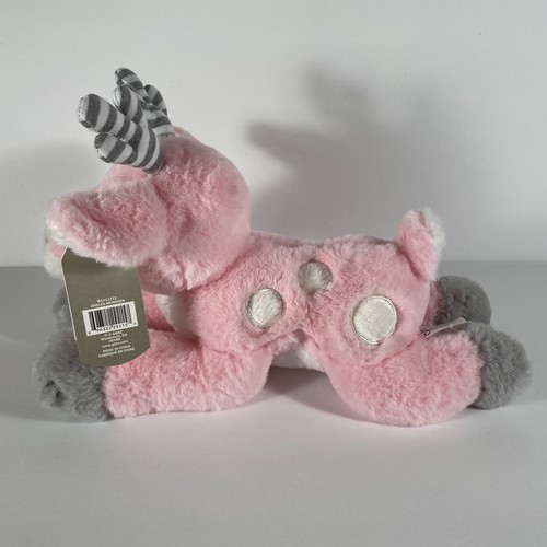 Plush Pink Reindeer Jingles Baby Ganz Rattle Chime Soft Stuffed Animal Toy - Picture 3 of 9