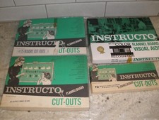 INSTRUCTO FLANNELBOARD CUT OUTS NUMBERS HOLIDAY 4 BOXES