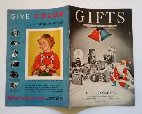 VINTAGE 1948 "R.F. LOOMIS CO." CHRISTMAS GIFT CATALOG  CAMERA'S & PHOTO SUPPLIES