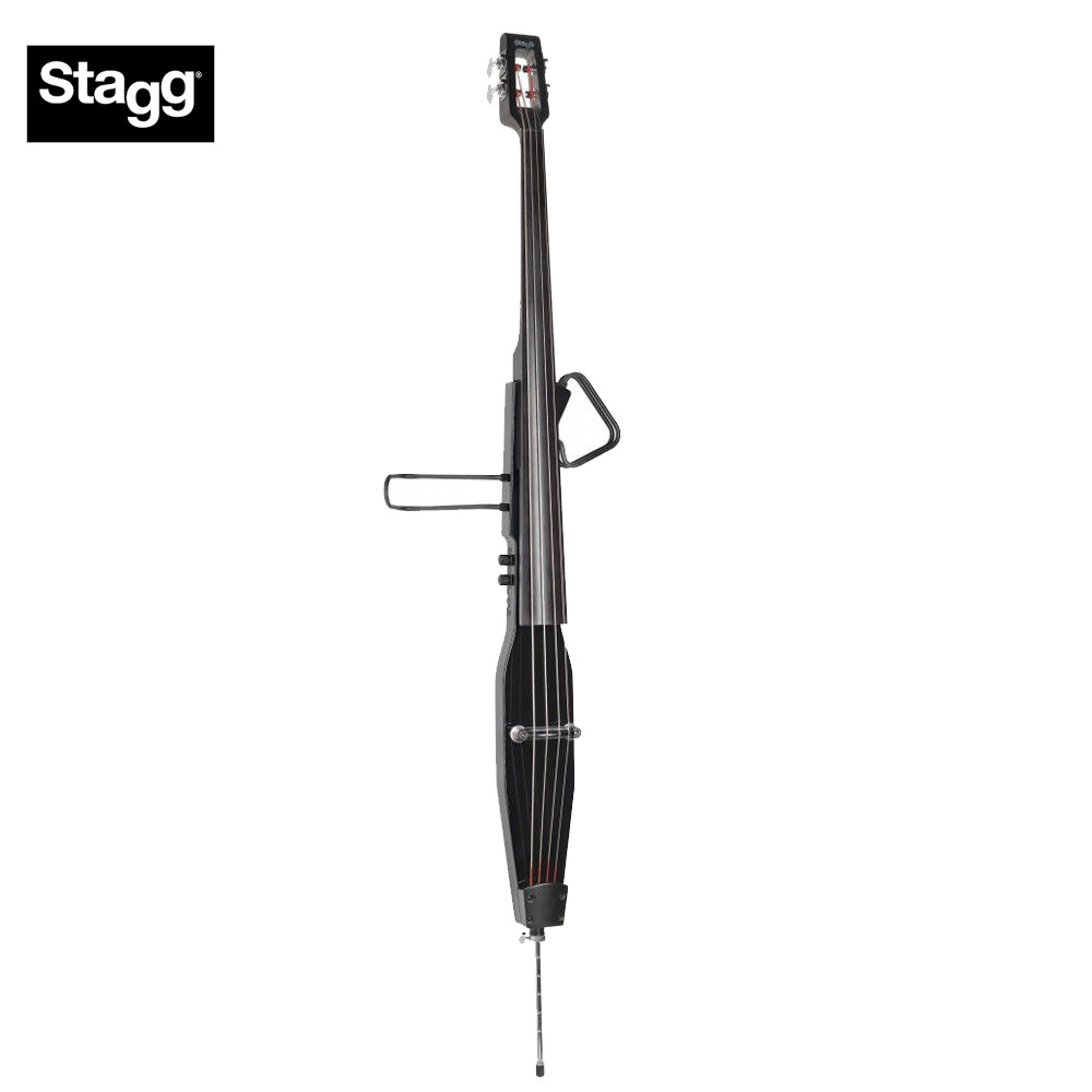 Stagg Contrabbasso Elettrico 3/4 Con Custodia - Modello Nero Per Principianti E Musicisti - Foto 5