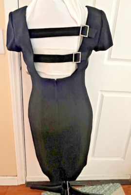 90s Gillian Women lil Black Cocktail Dress 8 Backless Nordstrom wore twice  | eBay