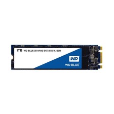 WD WDS100T2B0B Blue 1TB 3D NAND PC SSD SATA III 6 Gb/s, M.2 2280 Internal SSD