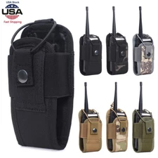 Outdoor Molle Radio Holder Walkie Talkie Pouch for Duty Belt Holster Storage Bag