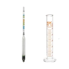 2x/Pk Beer & Wine Hydrometer  for Homebrewing Wine Maker Triple Scale Hydrometer
