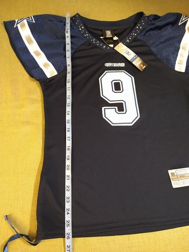 Vintage* TONY ROMO #9* RARE! Rhinestone* Woman's REEBOK "On-Field Jersey"(M)*HOF - Picture 9 of 12