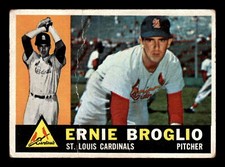 Ernie Broglio 1960 Topps #16 St. Louis Cardinals GD-VG