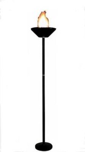 Torch silk Flame Effect 6' Tall Floor Stand DJ Clubs Parties Halloween Goth NEW
