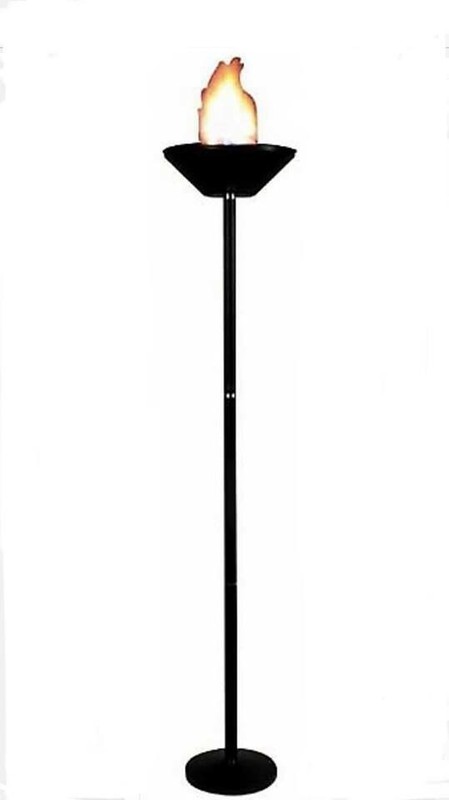 Torch silk Flame Effect 6' Tall Floor Stand DJ Clubs Parties Halloween Goth NEW