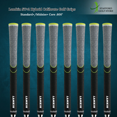 Lamkin ST+2 Hybrid Calibrate Golf Grips Standard+/Midsize+ Core .600'' Ribbed New
