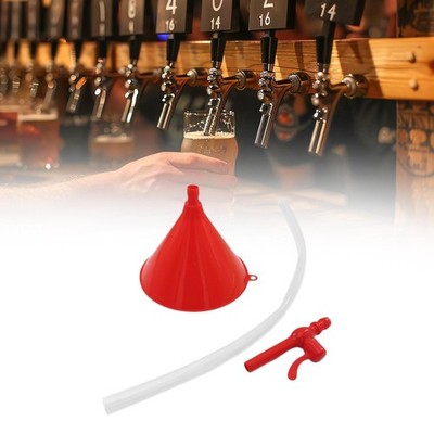 Biertrichter mit Valve Schlauch Premium Kink Tube Party Trinken Trichter Tool