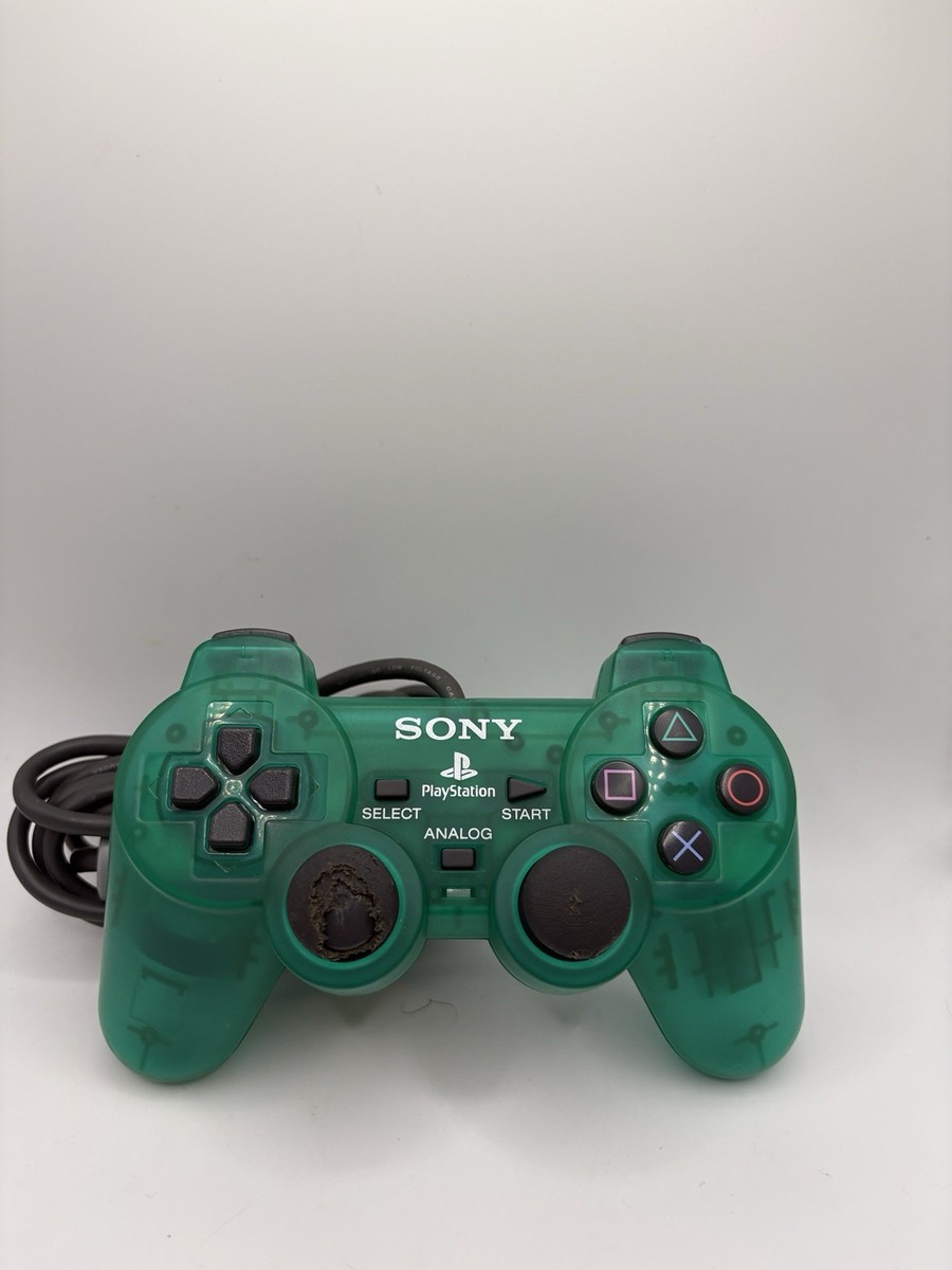 OEM Sony PlayStation 2 PS2 Emerald Green Clear Dualshock