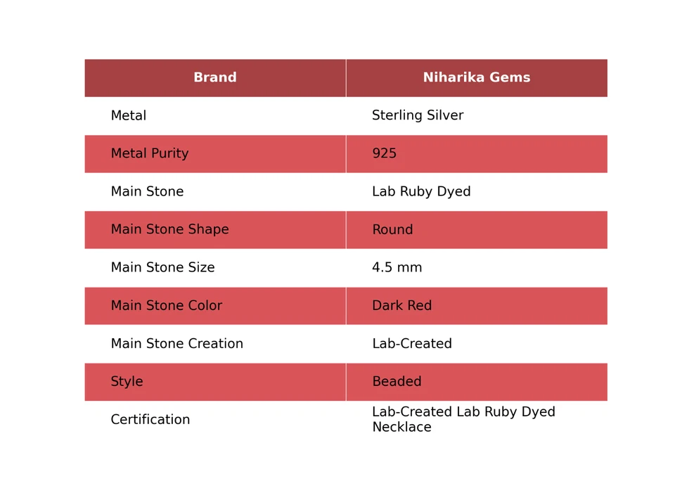 Argento Sterling Laboratrio Rubino Colorato Gemma Perline Nero Friday Moglie - Immagine 2 di 4