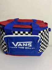 Vans off the wall Unisex Adult Bag Shoulder Insulated Cooler Bag Blue/White/Red