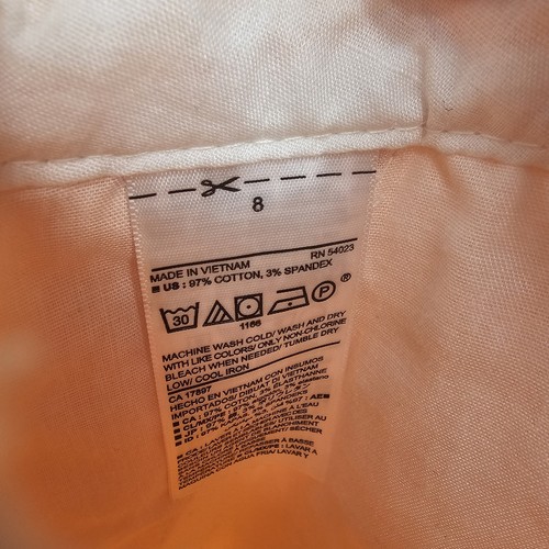 Womens Old Navy Size 8 Orange Cotton Shorts - Picture 5 of 5