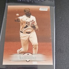 Topps 2025 Stadium Club Junior Caminero Sepia #146 Tampa Bay Rays Card