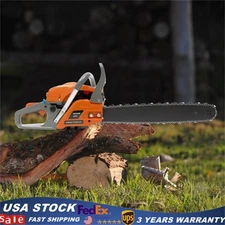20" Chainsaw 58CC 2-Stroke Handheld Gas Powered Chainsaw for Tree Wood Cutting