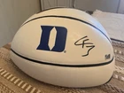 Cooper Flagg Signed Duke Logo White Panel Basketball Autographed w/COA Hologram