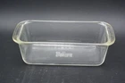 Vintage PYREX 213 Clear Glass Loaf Pan 1.5 QT Meatloaf Bread Baking Dish Handles