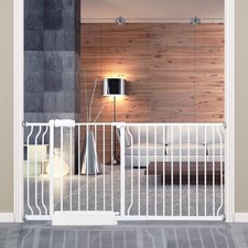 Extra Wide Baby Gate for Doorways Stairs Living Room Pressure Monuted Walk Th...