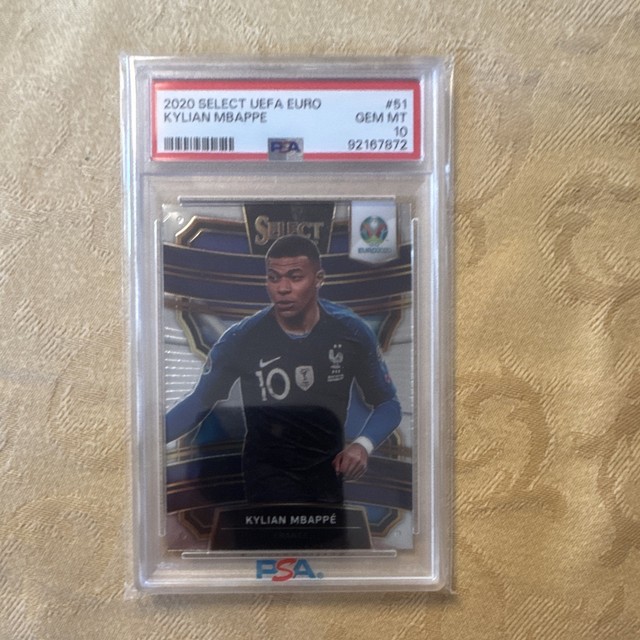 Panini 2020 Select UEFA Euro Preview Kylian Mbappé France Terrace #51 PSA 10