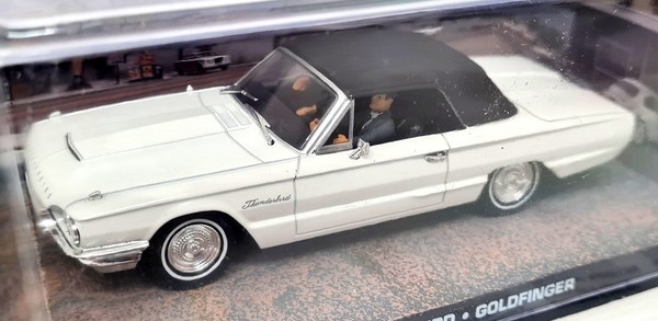 Eon 1/43 - Ford Thunderbird Goldfinger James Bond 007 Diecast Model Car-image