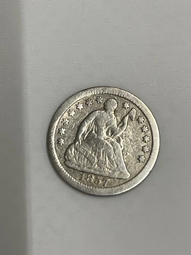 1857-O Seated Liberty Silver Half Dime New Orleans Mint