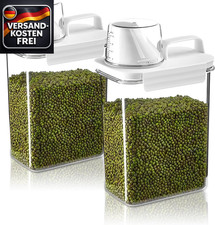 Waschmittelbehälter Set für Trockenpulver und Flüssigwäsche große Kapazität