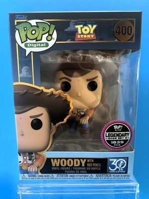 Funko Pop Disney 400 Woody With Red Pencil Droppp Exclusive LE