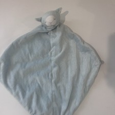 Angel Dear Blue Lamb Sheep Closed Sleepy Eyes Security Blanket Baby Lovey
