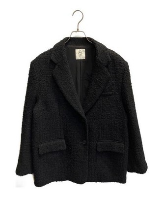 Sea Room Lynn × AOI IHARA Tweed Over Jacket Black M Women's Outerwear