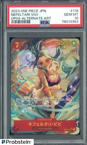 2023 One Piece OP04 Japanese #118 Nefeltari Vivi Alternate Art PSA 10 GEM MINT