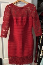 Tadashi Shoji Gorgeous Red Bandage Cocktail Dress Size Small - Closet Sale!