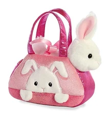 Aurora Pet Carrier - 7" Peek-A-Boo Bunny 32853 Plush Stuffed Animal Toy