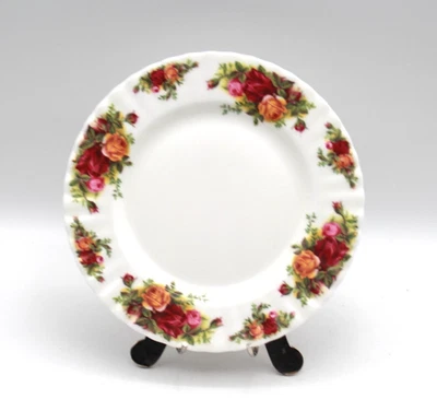 3 Teller  von Royal Albert Old Country Roses 20,5cm fast !ohne! Goldrand - Bild 1 von 3