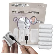 Geddy s Mom Watch Your Mouth - The Award-Winning Child Safety USB Cover White