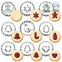 Ausstecher Set 9 StüCk Weihnachten Keksausstecher PläTzchen Obst Brotschneider