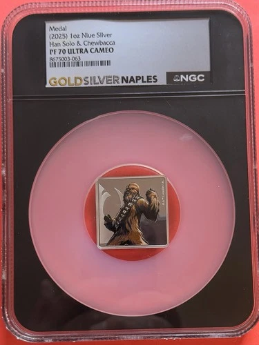 2025 1oz Niue Silver Han Solo & Chewbacca NGC PF 70 Ultra Cameo - Xmas Present!!