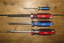 4 Piece Lot Extra Nice Vintage Great Neck Screwdrivers
