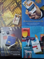 Lot 4 Print Ad Cigarettes " Stuyvesant /PHILIP MORRIS /Chesterfield /Rothmanns "