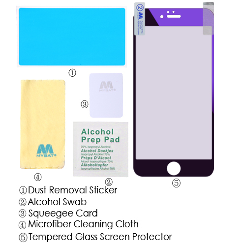 Electroplating 9H Hardness Tempered Glass Screen Protector for iPhone 6 / 6 Plus - Picture 13 of 13
