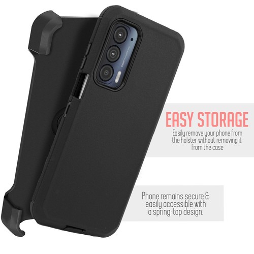 For Moto Edge 2021 Moto Edge 5G UW Shockproof Holster Case Built In Screen - Picture 17 of 24