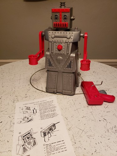 Vintage Ideal ROBERT The ROBOT Talks, Walks, Lights Up Version #3