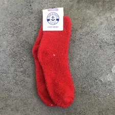 NWT Yacht & Smith Cozy Socks Sz 9-11 Red Shoe Sz 5-11 Fuzzy House Socks