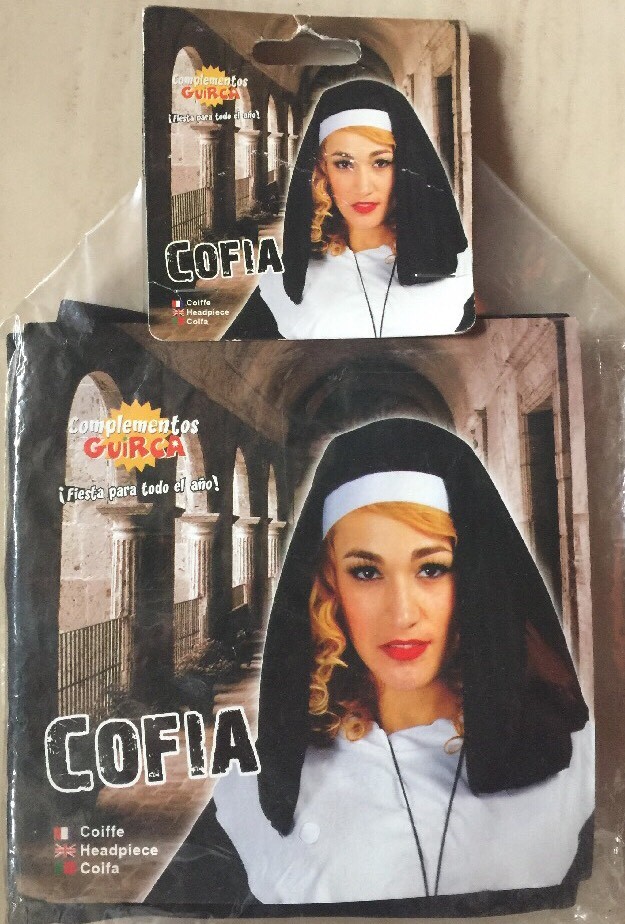 DISFRAZ COFIA MONJA Carnaval,Halloween NUEVO . 49