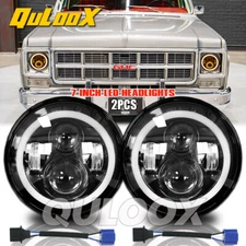 H6024 7INCH Round LED Headlight Halo Ring Sealed Beam for GMC Jimmy G2500 G3500