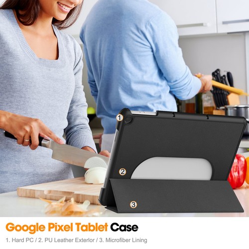 For Google Pixel Tablet 11inch 2023 Shockproof Leather Folding Stand Case Cover - Picture 7 of 21